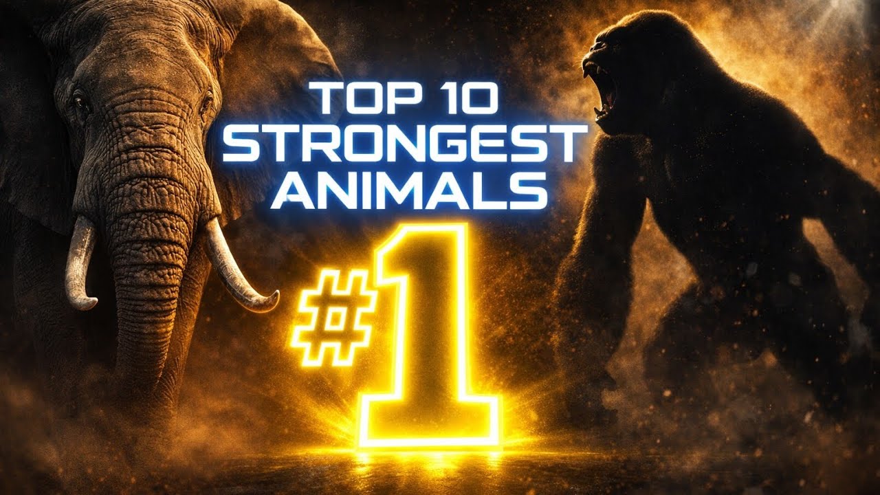TOP 10 STRONGEST ANIMALS IN THE WORLD 💪🐘 | Ranked by Power