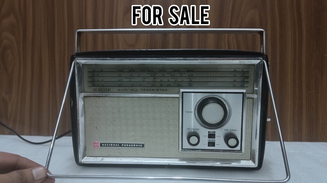 9310741161) NATIONAL PANASONIC R441-B RADIO - YouTube