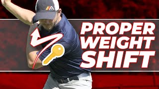 Proper Weight Shift in Your Golf Swing! The BIG 🔑  😱