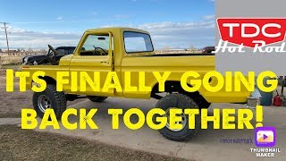 1979 f150 cab is painted and got some assembly done