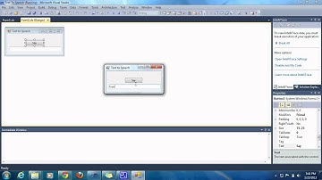 {VB.NET}∞Tutorial 5 - Text to Speech