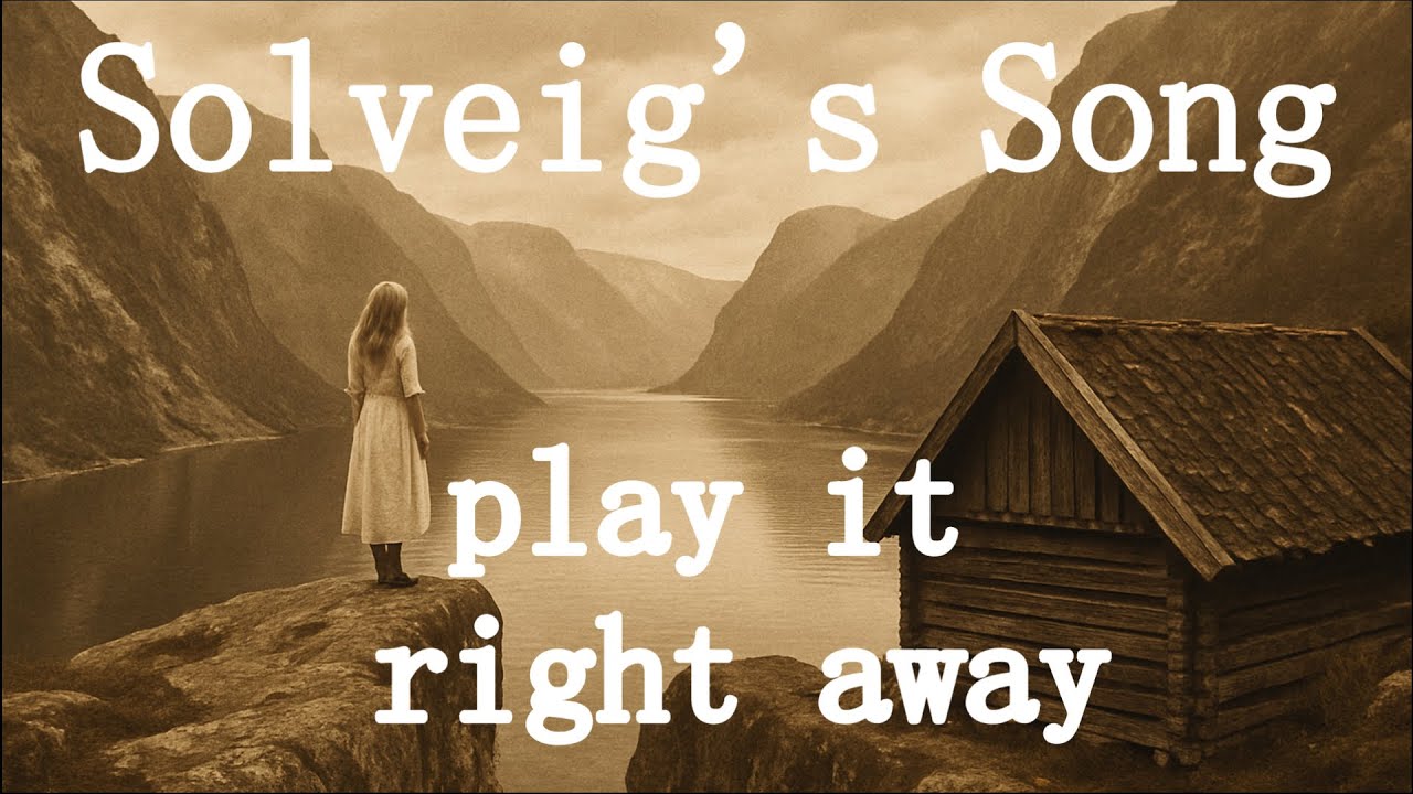 Solveig’s Song –  Beautiful Beginner’s Way to Play a Huge Range Song on Piano
