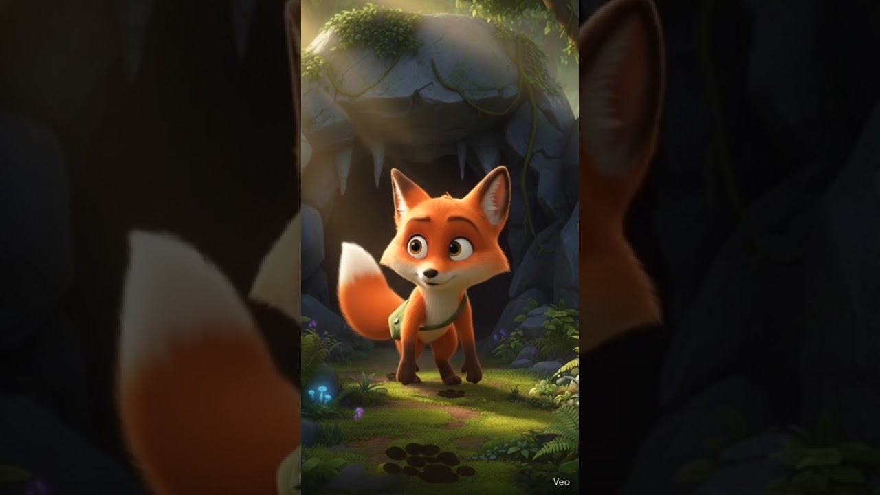 बोलती गुफा (The Talking Cave) #cartoon  #motivational story 🏞️🐯🦊