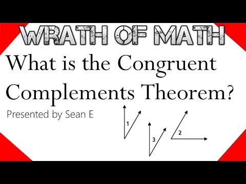 Video: Hva er teoremet for kongruente supplementer?