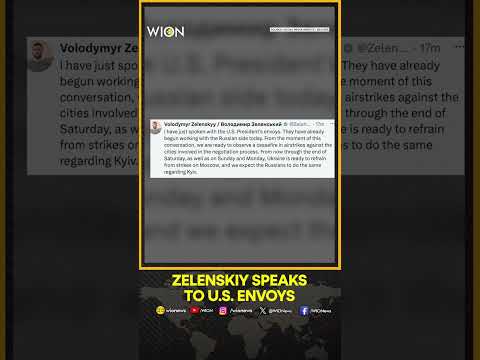 Zelenskiy Speaks to US Envoys, Ready to Refrain From Strikes on Moscow for Next Two Days | WION News