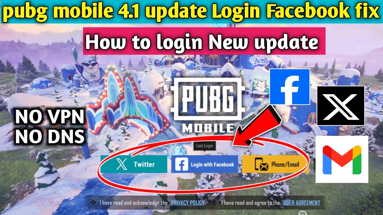 Pubg mobile Facebook login problem after 4.1 update ll Pubg login ...