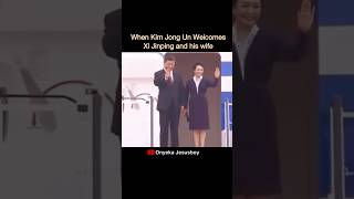 When Kim Jong Un Welcomes Xi Jinping and his wife to North Korea #kimjongun #china #trending