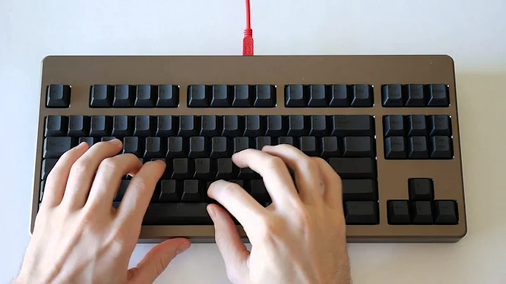 Realforce 87u w/ Digilog Aluminum Case Typing Test (55G Topre) - KeyChatter.com