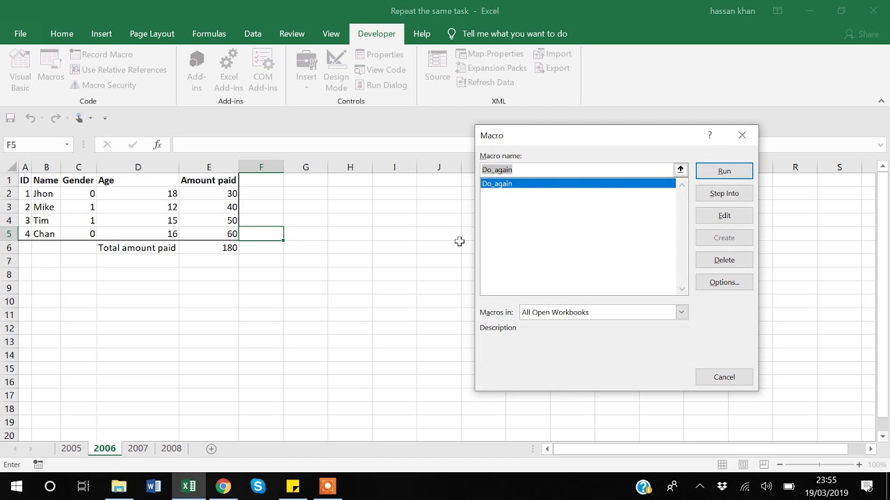 6. Record a Macro in Excel VBA to make life easy - YouTube