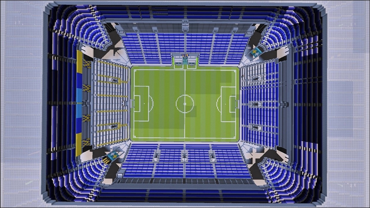 Han har bygget Brøndby Stadion i Minecraft