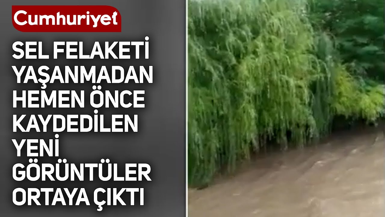 Bozkurt'ta sel felaketi yaşanmadan hemen önce kaydedilen yeni görüntüler ortaya çıktı