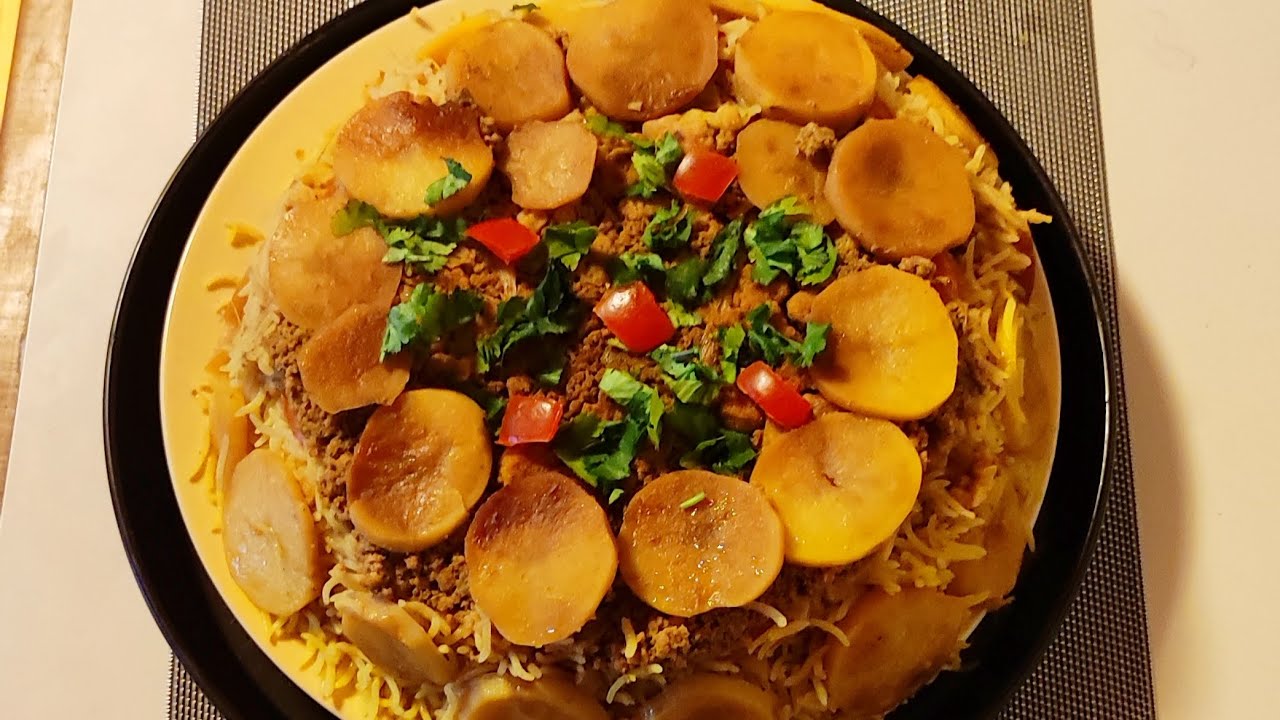 Makluba Arabic Rice Recipe By Kitchen Minutes AndVlog / Maqluba Rice