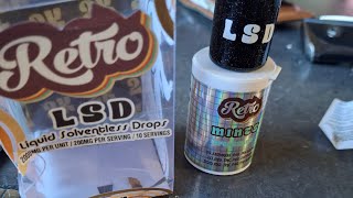 Retro LSD Liquid Solventless Drops & Mints sublingual ROSIN THC Review