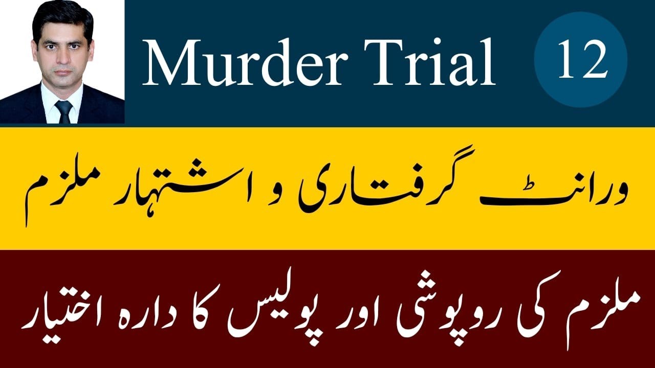 Warrant & Proclamation  of Accused