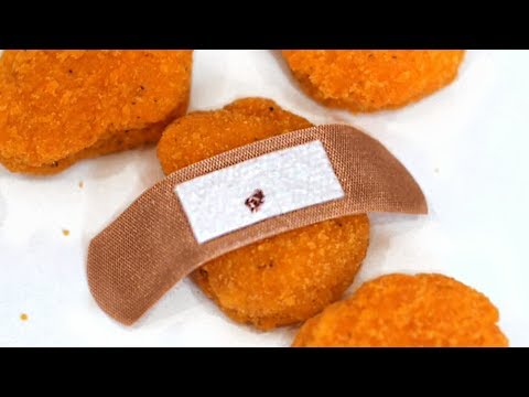 BAND-AID IN CHICKEN NUGGETS!