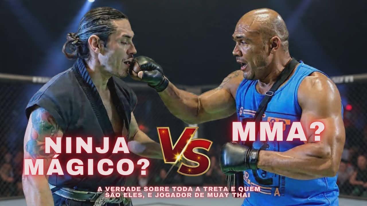 Ninja contra Cláudio a Verdade e o Jogador de Muay Thai (Artes Marciais) Fight