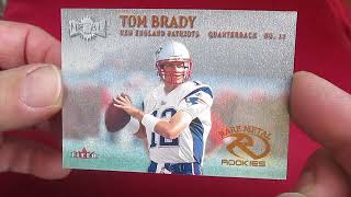 Tom Brady Rookie Card Review - 2000 Fleer Rare Metal Rookies no. 267 NFL New England Patriots QB 12