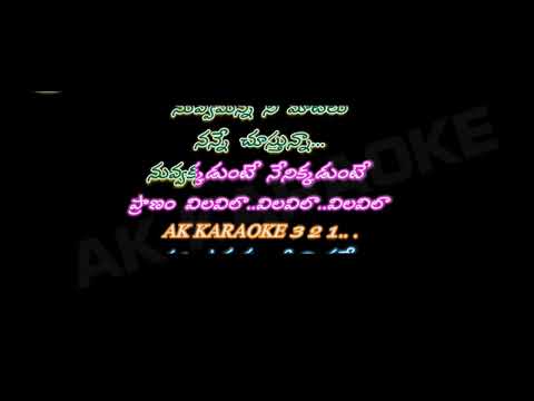 Nuvvakkadundi Nenikkadunte telugu song karaoke 🎤