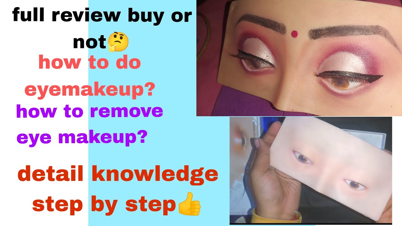 full review eye makeup dummy / kaise makeup kare /buy kar skte h ya nhi
