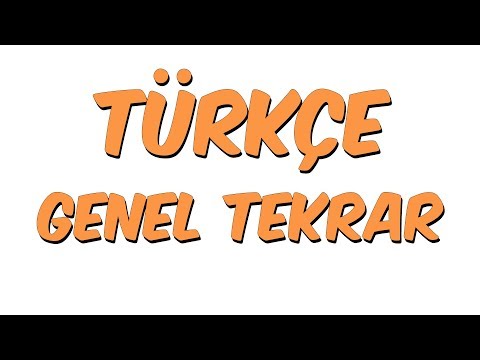Türkçe Genel Tekrar