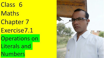 Class 6 Maths Chapter 7 Exercise 7.1 ( Operations on Literals and Numbers)