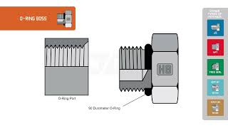 How to identify O-Ring Boss hydraulic fittings