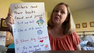 Writer’s Workshop 13: Reading your book LOUD and PROUD