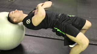 Swiss Ball Neck Plank