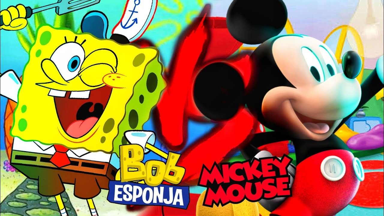 Bob Esponja VS. Mickey Mouse | Combate Mortal ft @MagicZin