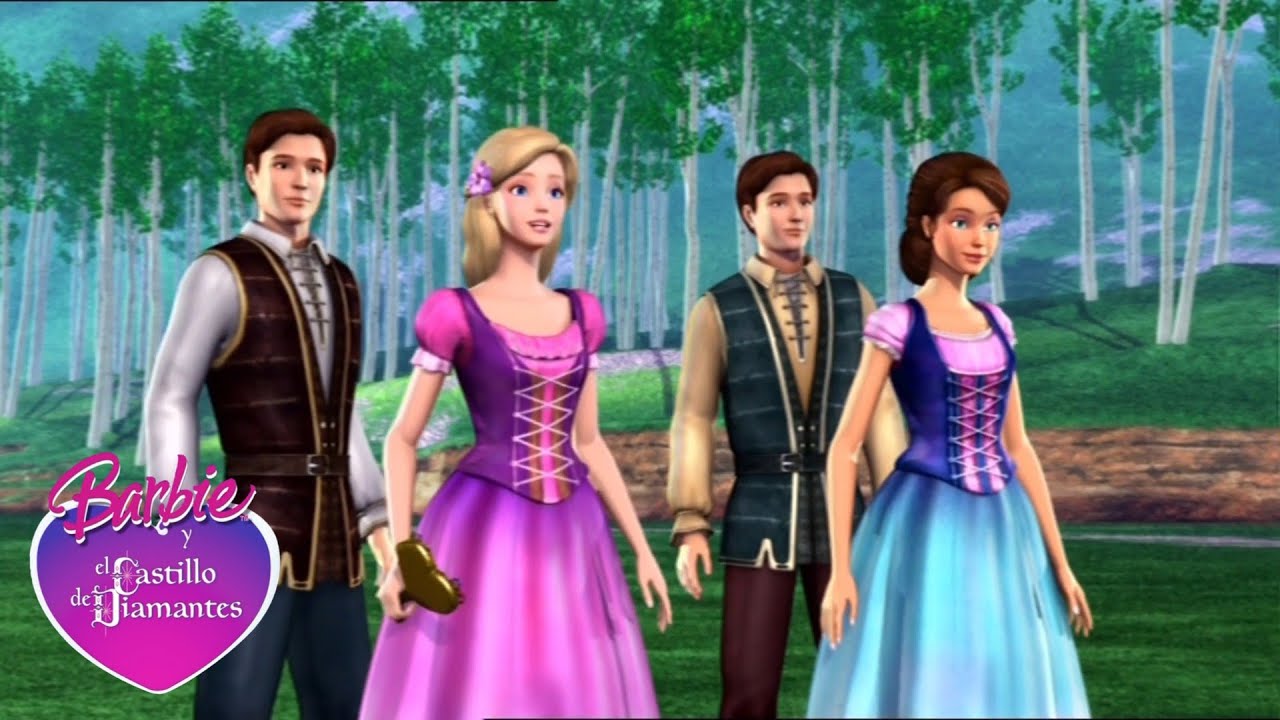 "Barbie y El Castillo de Diamantes" - "Creer" (Aparición del Castillo) HD [Españ