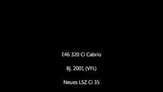 E46 Cabrio, Lsz Ci 35 Mit Bfd