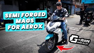 Yamaha Aerox Upgrade Wheels & Tires Semi Forged Cnc, Pirelli Diablo