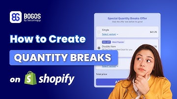 How To Create Shopify Quantity Breaks bundles with BOGOS App | 2024 Tutorial