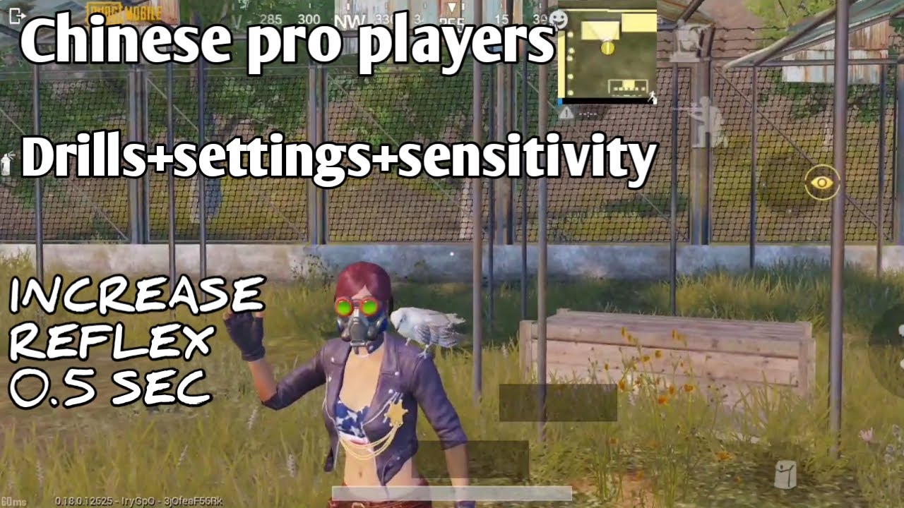 CHINESE PRO PLAYERS| SETTINGS+SENSITIVITY+DRILLS| BEST SENSITIVITY | REACTION TIME 0.5 SEC