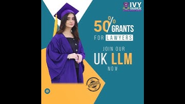 LLM Admissions Open 2023 | UK Degree | IVY College of Management Sciences
