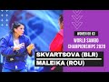 SKVARTSOVA (BLR) vs MALEIKA (ROU). Women 68 kg. World SAMBO Championships 2020