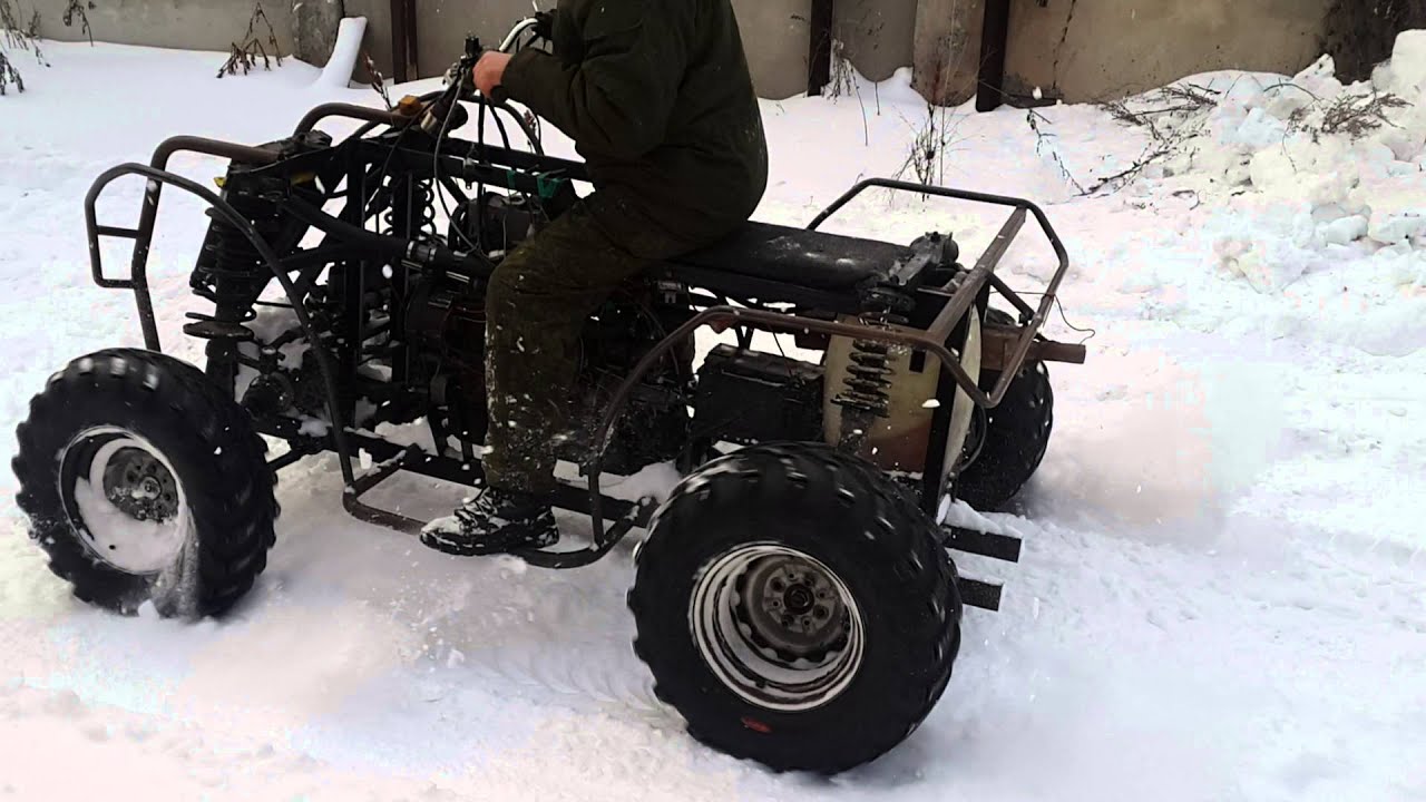 Квадроцикл из оки 4х4