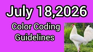 July 18,2026 Color Coding Guidelines 