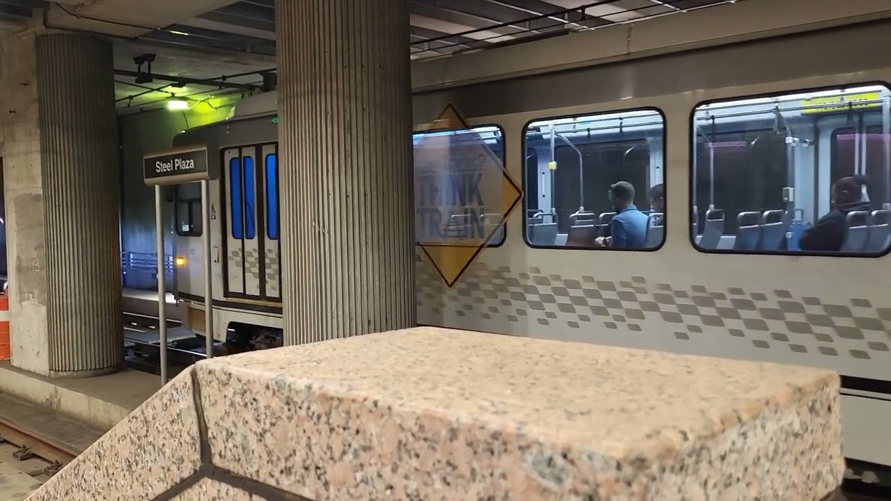 Pittsburgh Light Rail "The T" Underground Action.  
