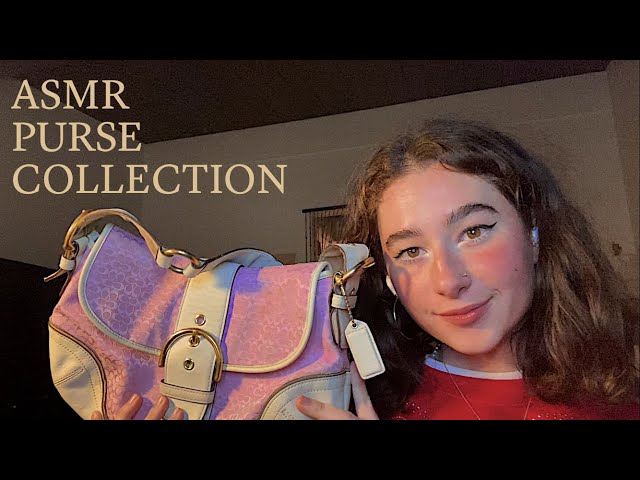 my first asmr video (purse collection!)