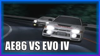 INITIAL D - AE86 VS EVO IV [HIGH QUALITY]