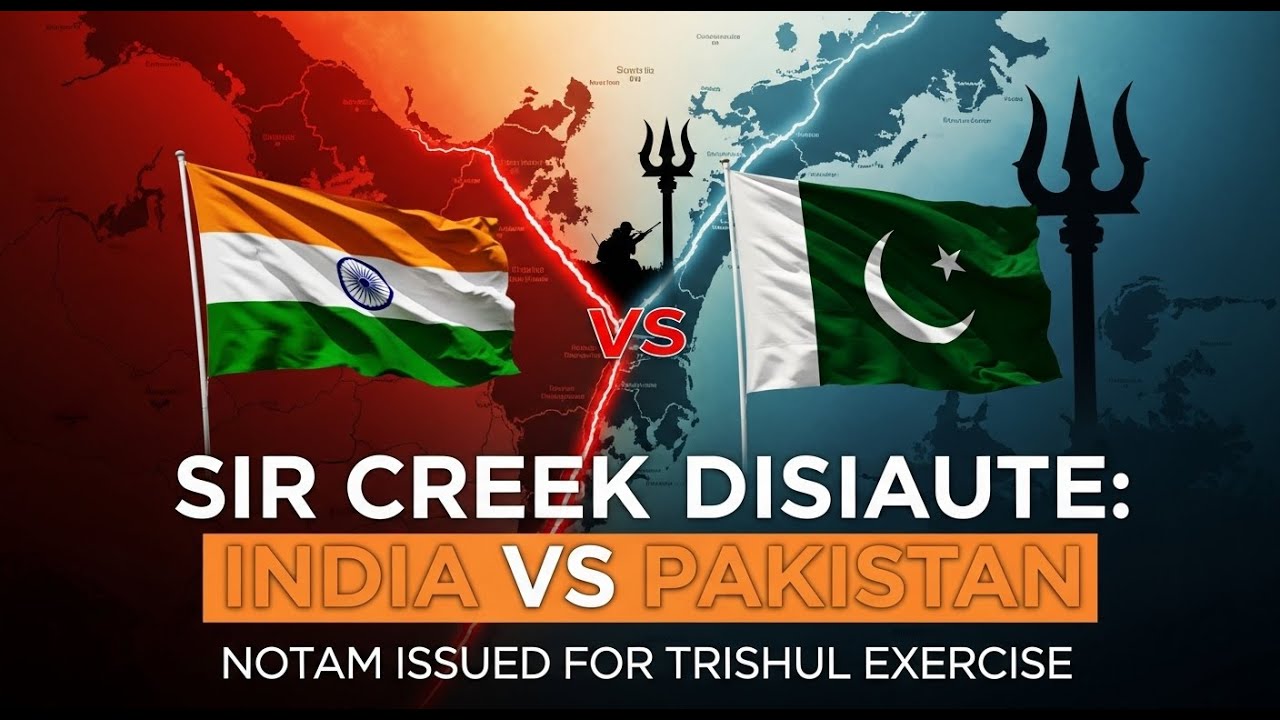 SIR CREEK ….INDIA VS PAKISTAN  DISPUTE. TRISHUL EXERCISE  