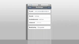 Groupwise-synkronisering för Iphone