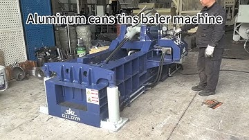 Aluminum Cans Tins Baler Machine#popcan #cans #aluminumcans #iron #aluminumprofile #compactor