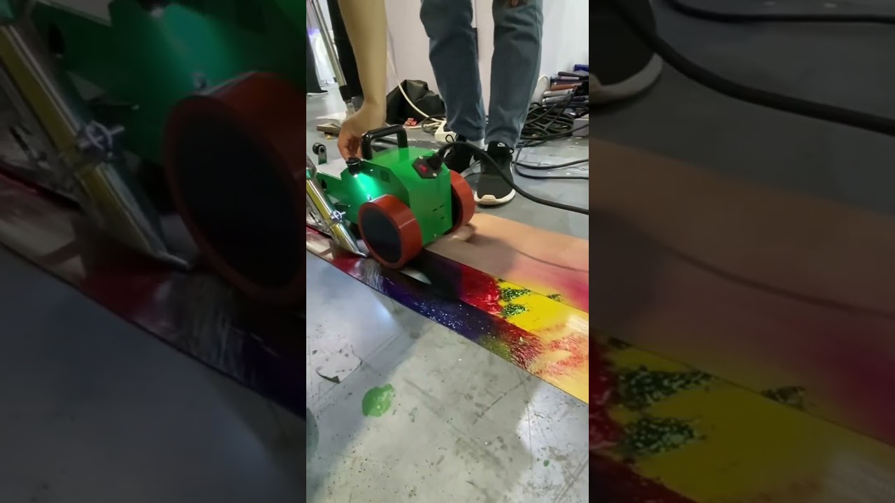 pvc advertising banner hot air welding machine