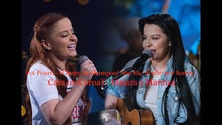 KARAOKÊ COM LETRA (CHEIRO DE SHAMPOO/ SOU SOU/ SONHO POR SONHO/ CARA OU COROA - MAIARA E MARAISA)