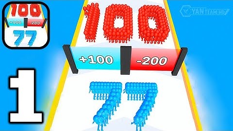 Crowd Number Run 3D - Gameplay Walkthrough Part 1 Number Count (Android,iOS)