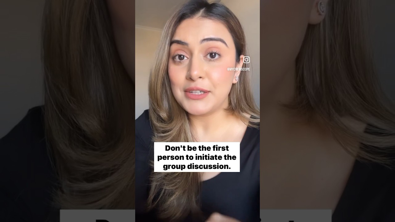 Group discussion tips