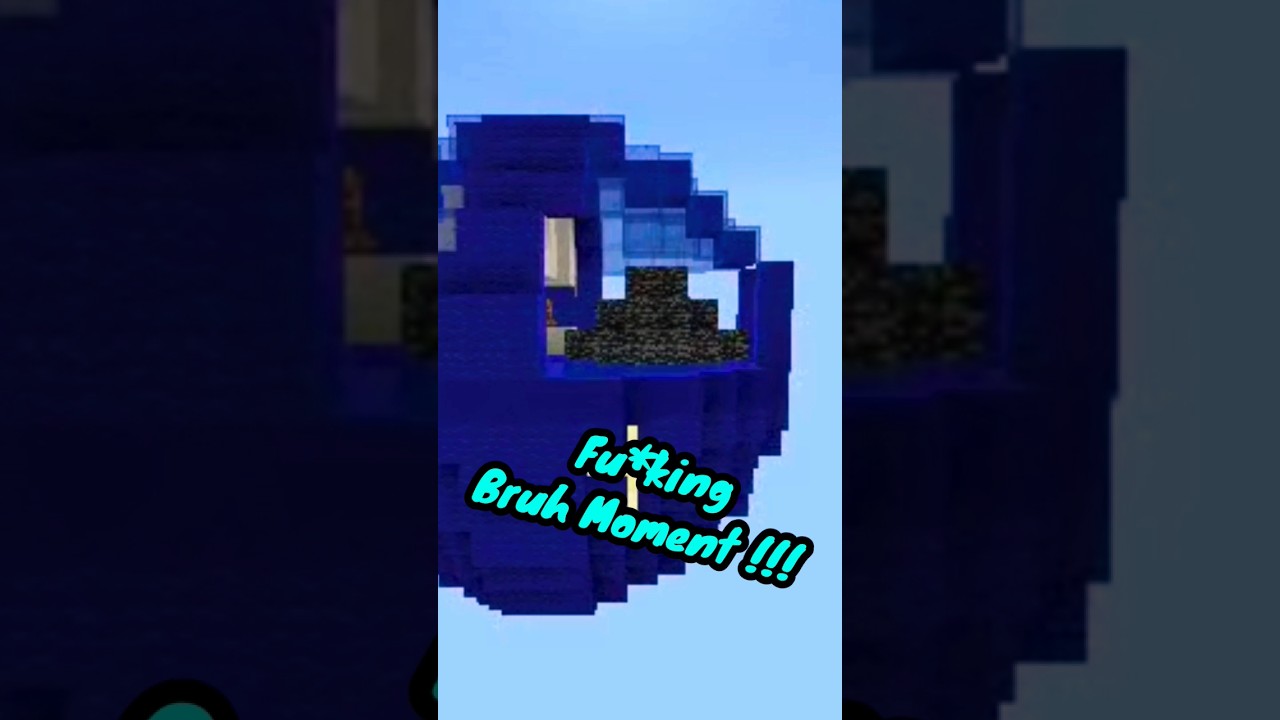 Minecraft Bedwars Fu*king Bruh Moment #minecraftshort #shorts