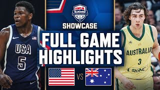 Thumbnail for AUSTRALIA vs USA | USAB SHOWCASE | FULL GAME HIGHLIGHTS | July 15, 2024